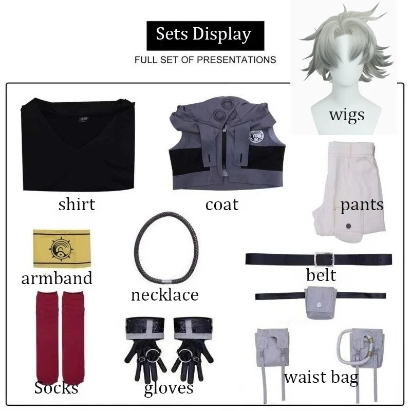 Gachiakuta Rudo Surebrec Cosplay Costume with Wig