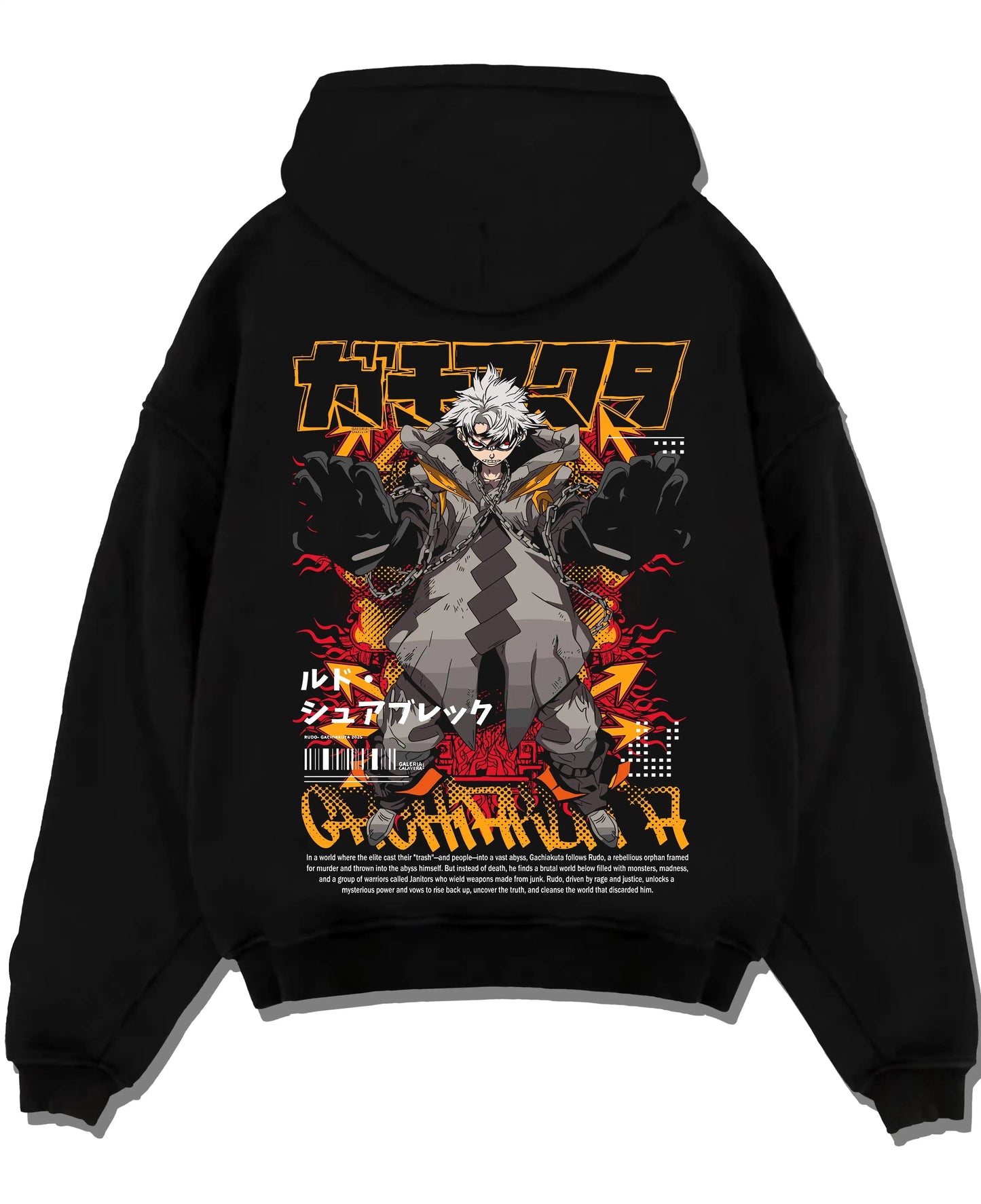 Gachiakuta Rudo Surebrec Black Hoodie