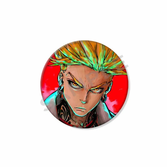 Gachiakuta Button Pin – Enjin Intensity