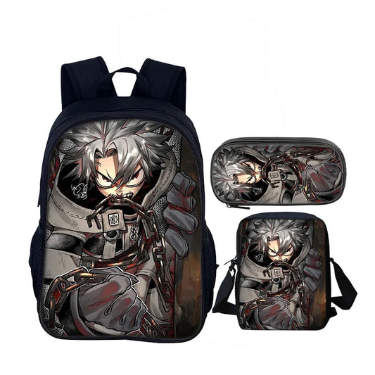 Gachiakuta Rudo Surebrec Chain Grip 3-Piece Backpack Set – Dark Manga