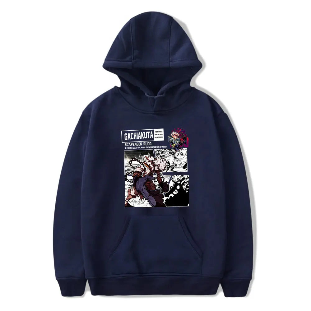 Gachiakuta Hoodie – Scavenger Rudo Navy Blue