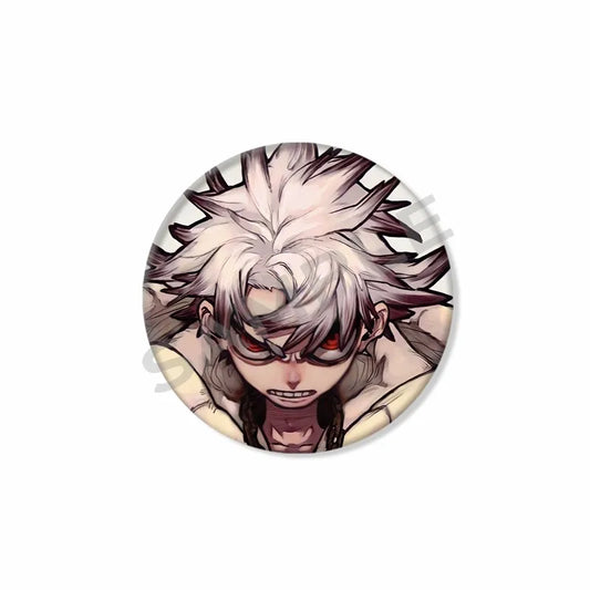 Gachiakuta Button Pin – Rudo Front Assault