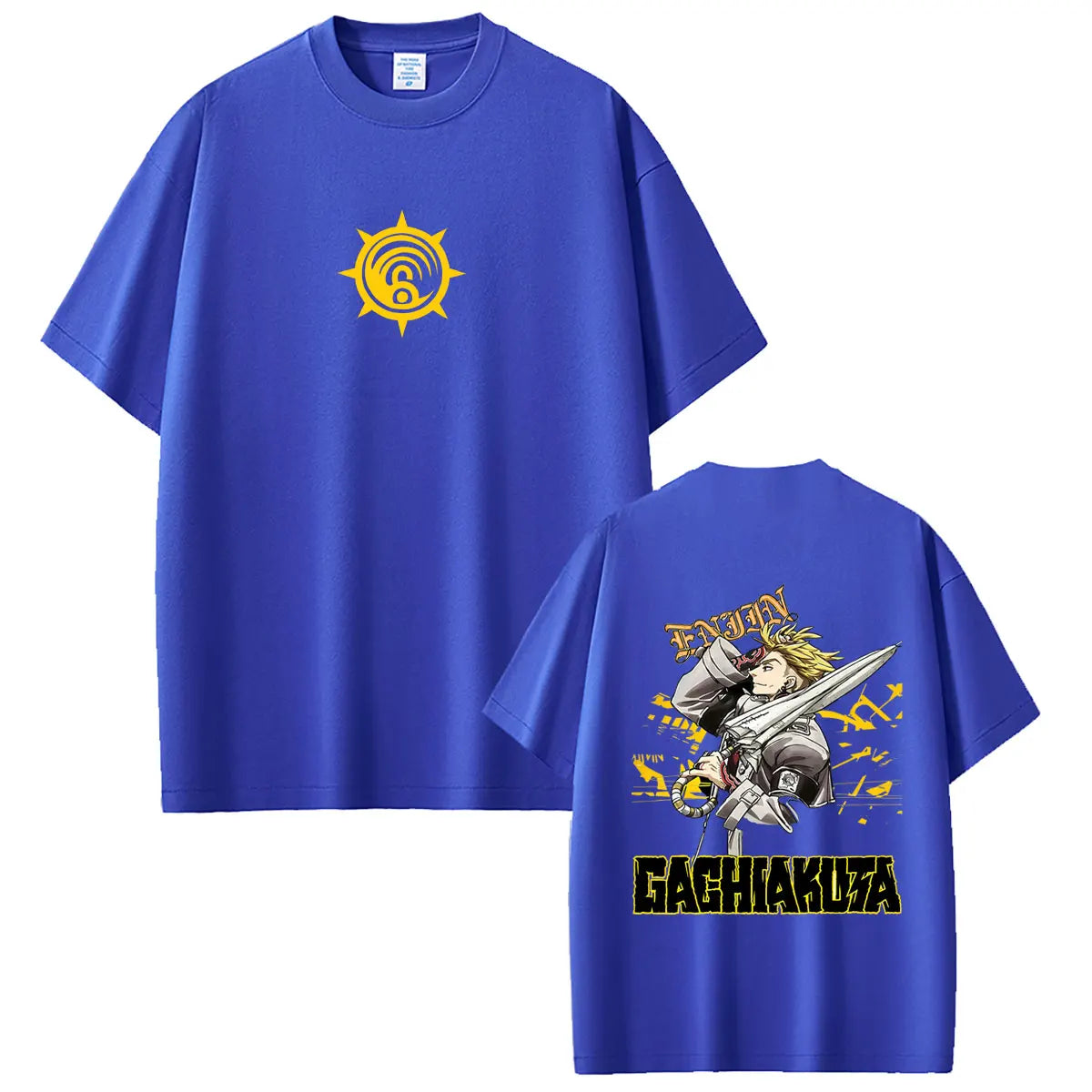 Gachiakuta Enjin Umbreaker Cleaner Blue T-Shirt