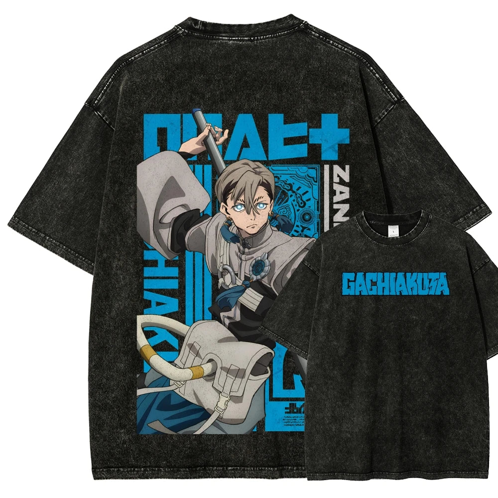 Gachiakuta Zanka Nijiku Black T-Shirt