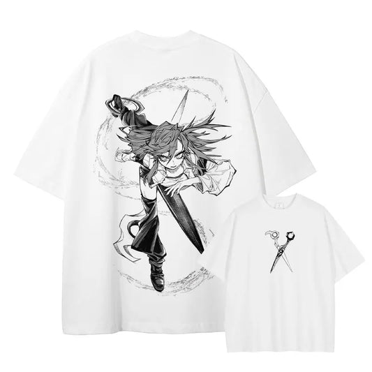 Gachiakuta Anime Riyo Reaper White T-Shirt