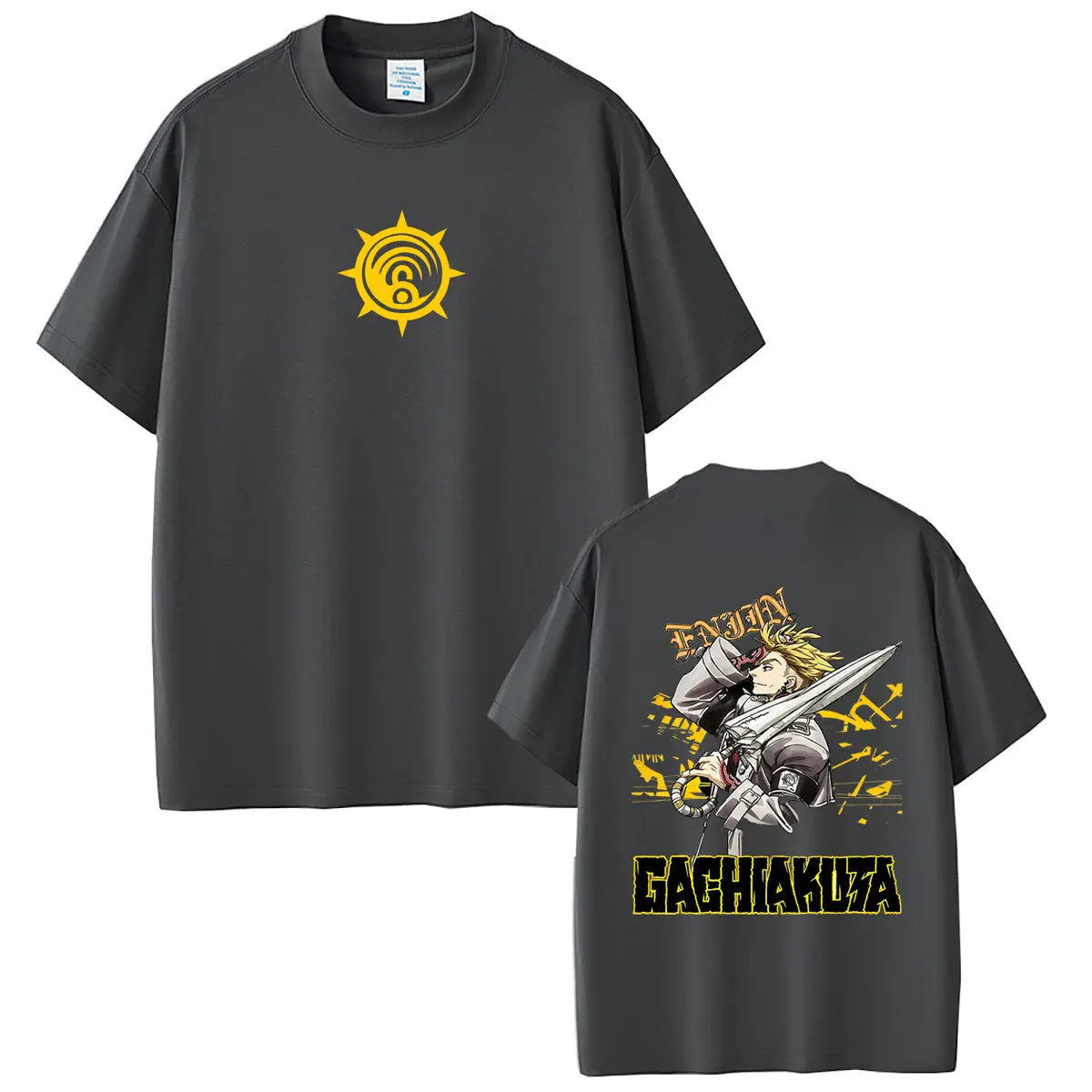 Gachiakuta Enjin Umbreaker Cleaner Dark Grey T-Shirt