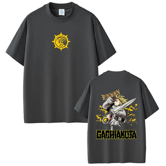 Gachiakuta Enjin Umbreaker Cleaner Dark Grey T-Shirt