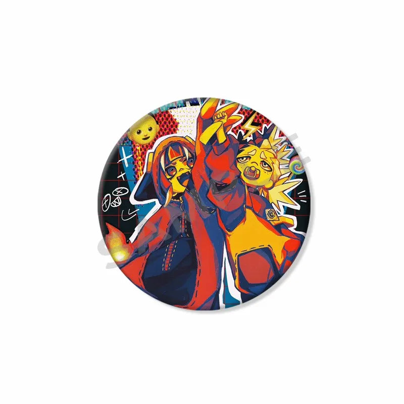 Gachiakuta Button Pin – Zanka Nijiku & Rudo Surebrec