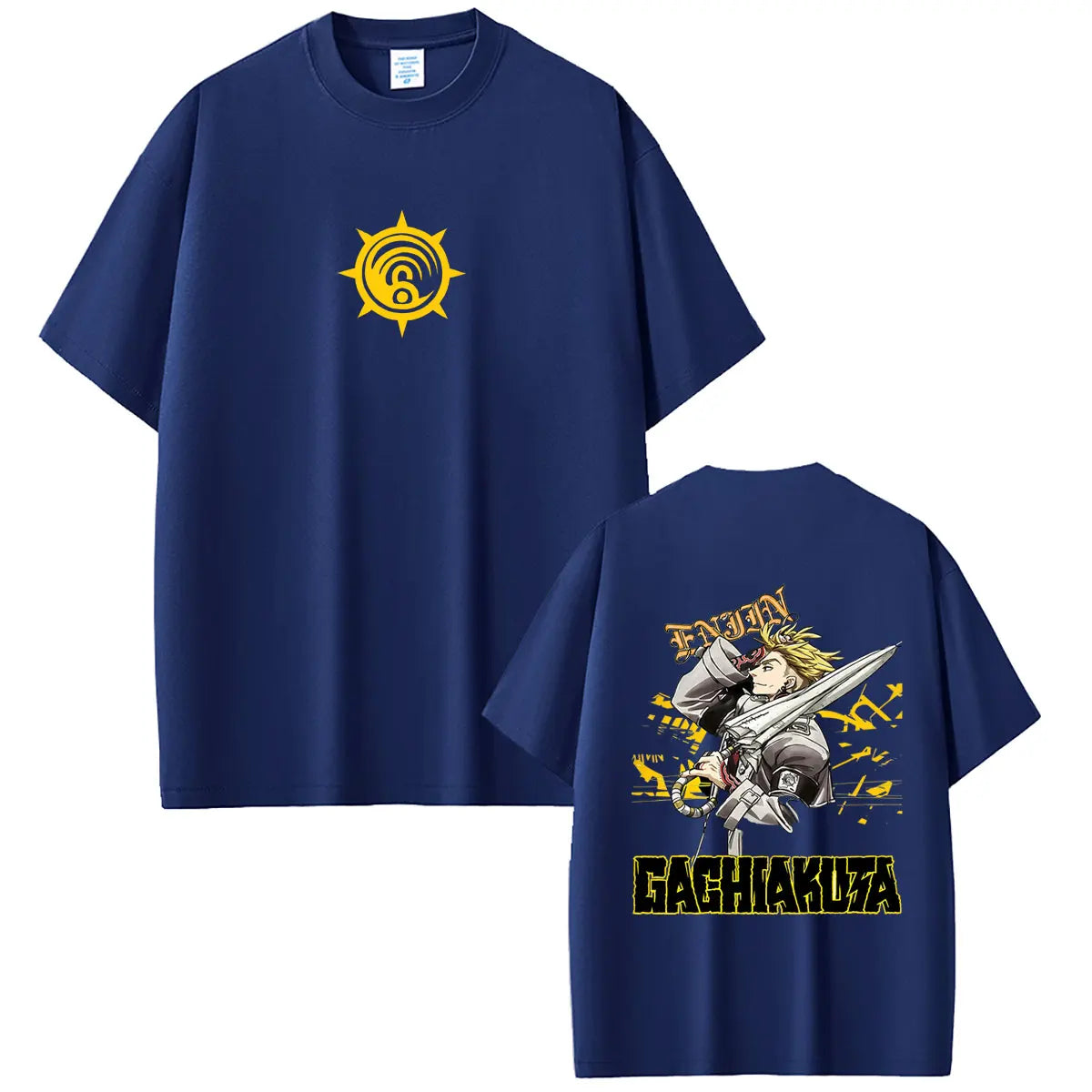 Gachiakuta Enjin Umbreaker Cleaner Navy Blue T-Shirt
