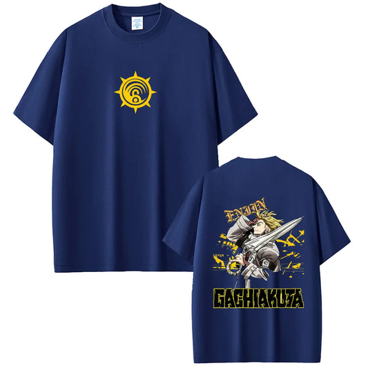 Gachiakuta Enjin Umbreaker Cleaner Navy Blue T-Shirt