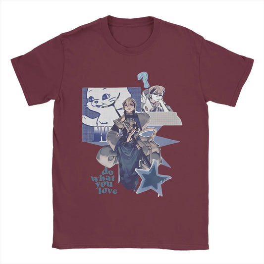 Gachiakuta Zanka Nijik Anime T Shirt Burgundy