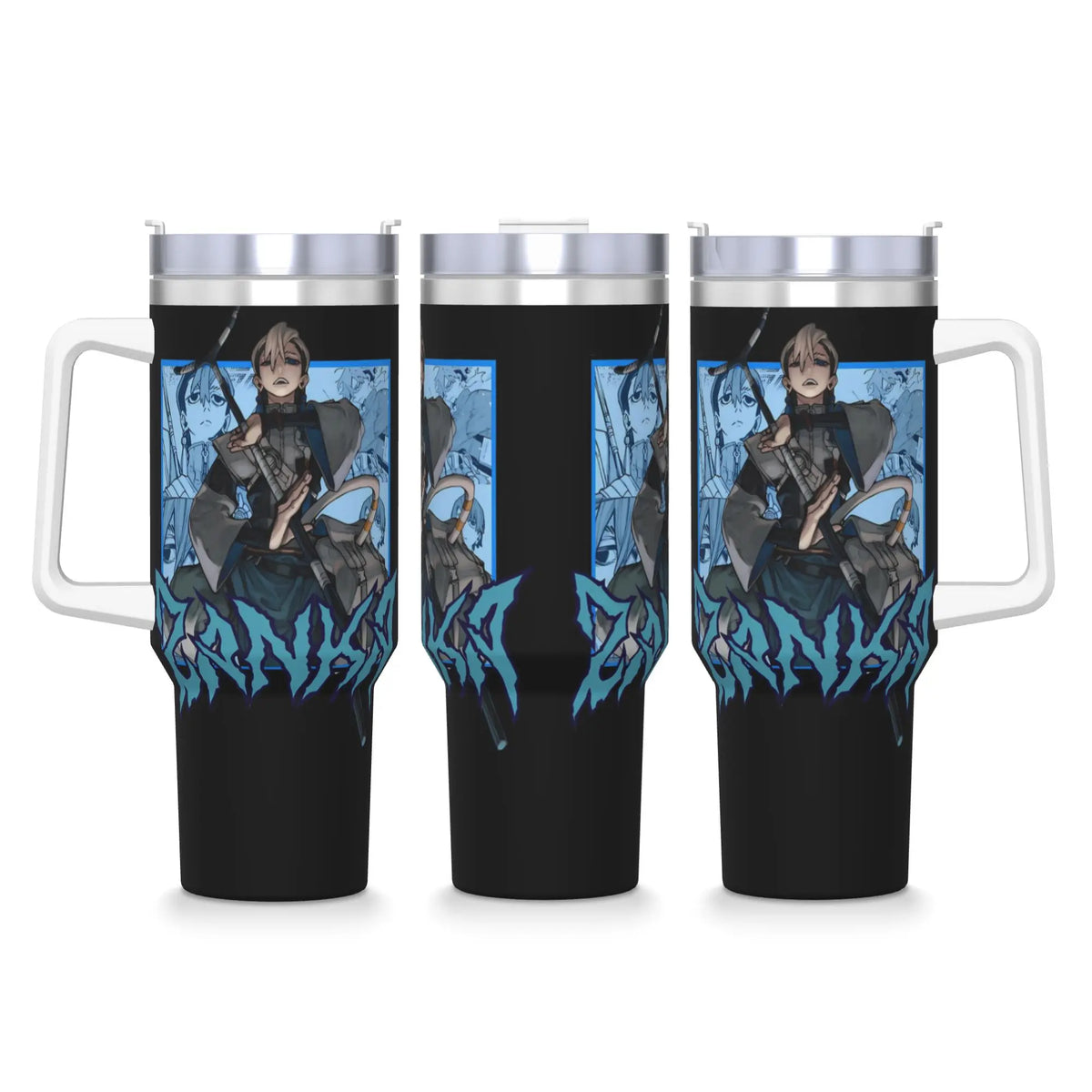 Gachiakuta Zanka Nijiku Blue Manga Panel 40oz Stainless Steel Tumbler