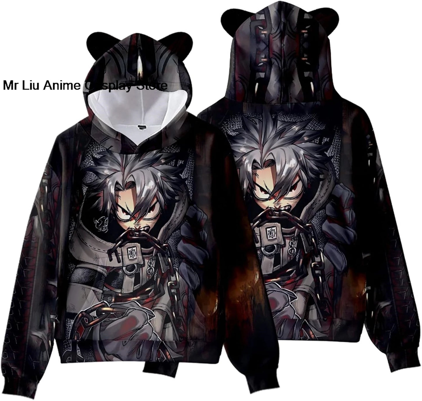 Gachiakuta Rudo Black Hoodie – Bear Ear