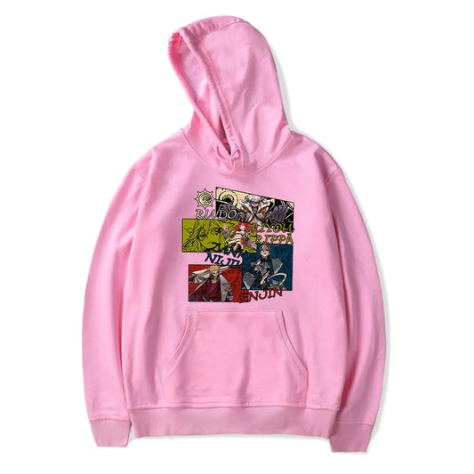 Gachiakuta Pink Hoodie – Featuring Rudo, Enjin, Ryo & More