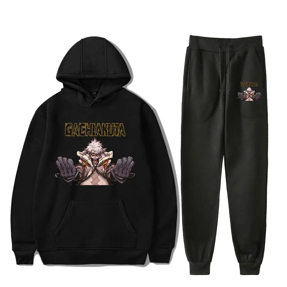 Gachiakuta Rudo Surebrec Tracksuit – Black Anime Hoodie & Sweatpants Set