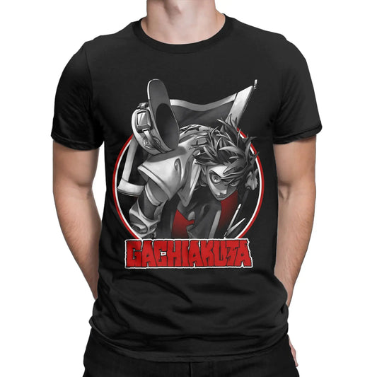 Rudo Surebrec Gachiakuta Anime Black Action Pose T-Shirt