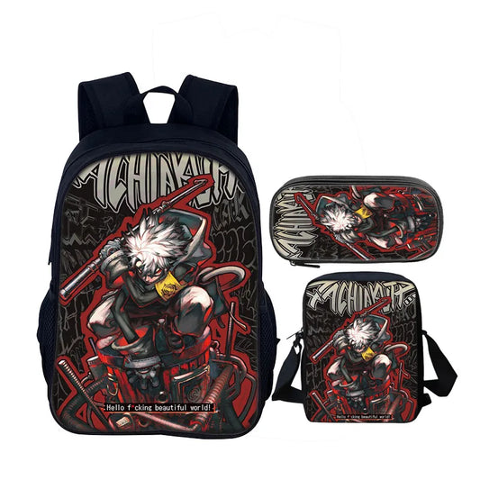 Gachiakuta Rudo Surebrec 3-Piece Backpack Set – Graffiti Urban