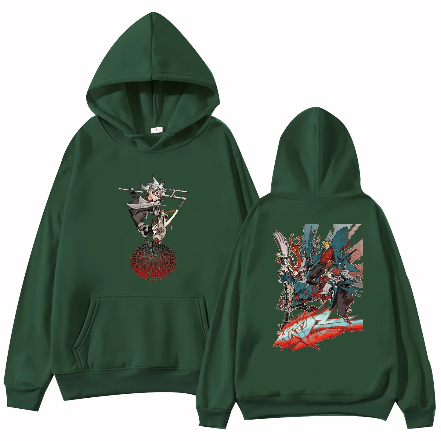 Gachiakuta Chaos Graffiti Warrior Green Hoodie