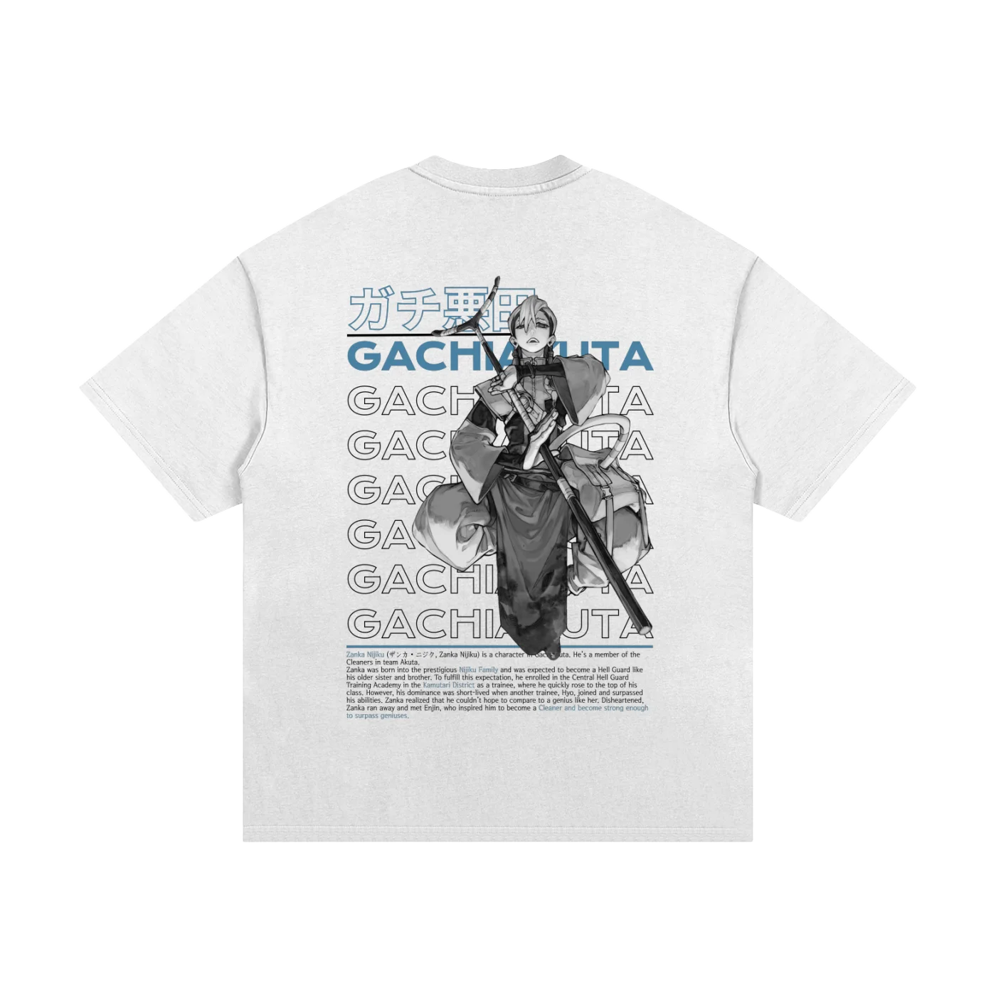 Gachiakuta Zanka Nijiku White T-Shirt