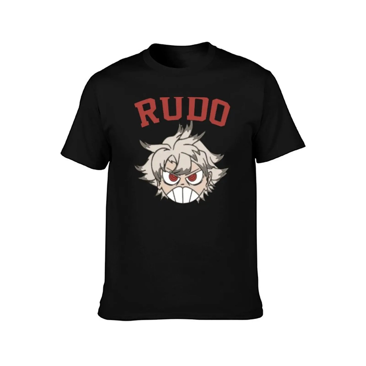 White Anime Gachiakuta Rudo Chibi Face T-Shirt