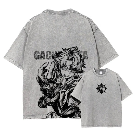 Gachiakuta Anime Rudo Surebrec Gray T-Shirt