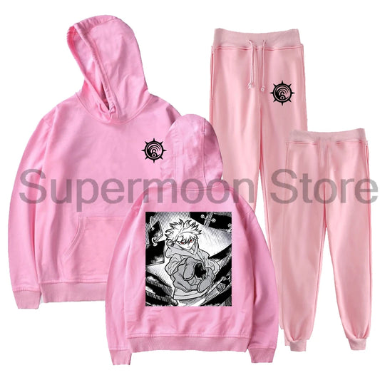 Gachiakuta Rudo Team Cleaners Pink Tracksuit
