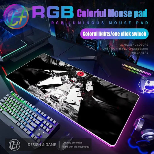Gachiakuta RGB Gaming Mouse Pad XXL – Rudo Dark Anime Desk Mat