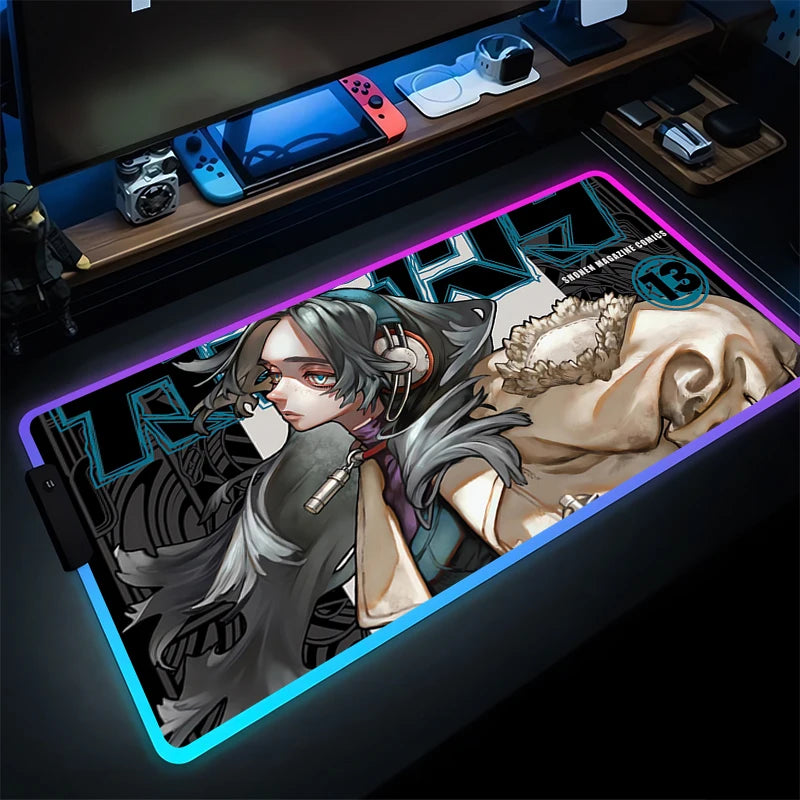 Gachiakuta RGB Gaming Mouse Pad Momoa Rukel